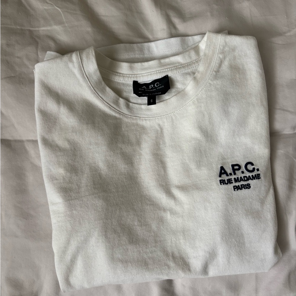 A.P.C. Classic White Cotton Tee